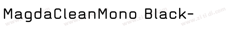 MagdaCleanMono Black字体转换
